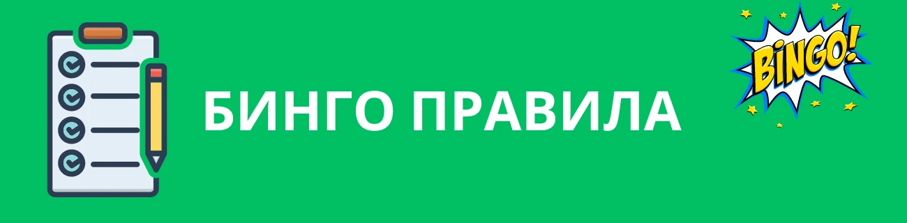 Бинго правила